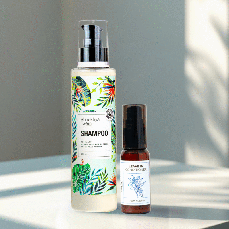 Green Peas Rosemary & Hydrolysed Rice Protein Shampoo + Leave in Conditioner