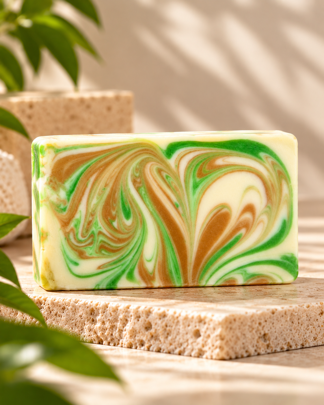 Aloevere green tea lemon grass soap