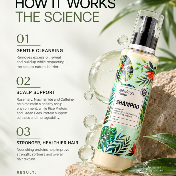 Green Peas Rosemary Hydrolysed Rice Protein Shampoo