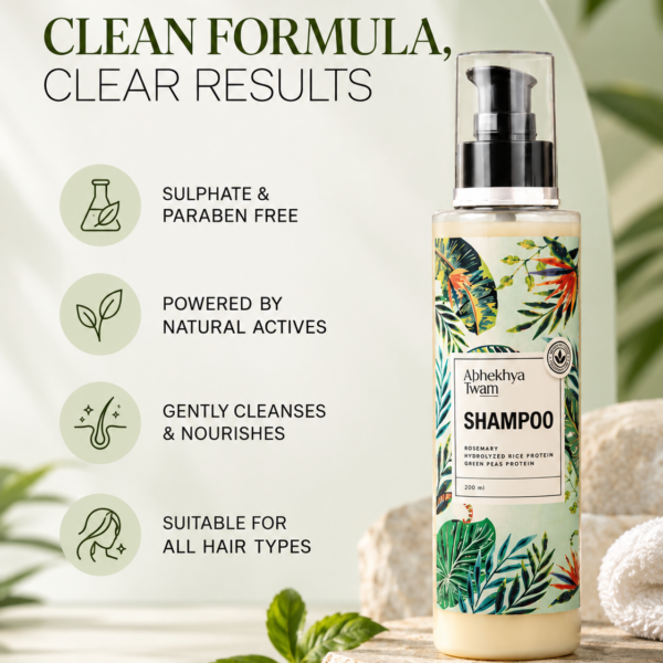 Green Peas Rosemary Hydrolysed Rice Protein Shampoo
