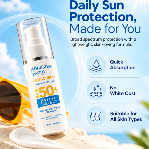 Sunscreen SPF 50 PA++++Zinc Oxide & Niacinamide