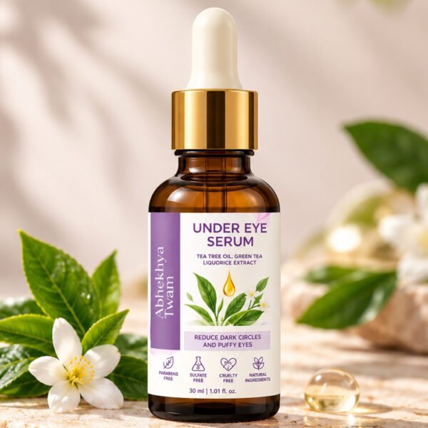 Under Eye Serum with Tea Tree Oil, Green Tea and Licorice Extract