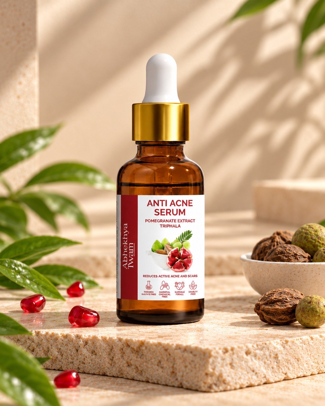 Anti-Acne Serum with Triphala and Pomegranate